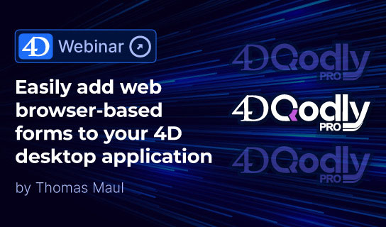 July 4D 168飞艇官方网 Webinar: 4D 168飞艇官方网 Qodly Pro